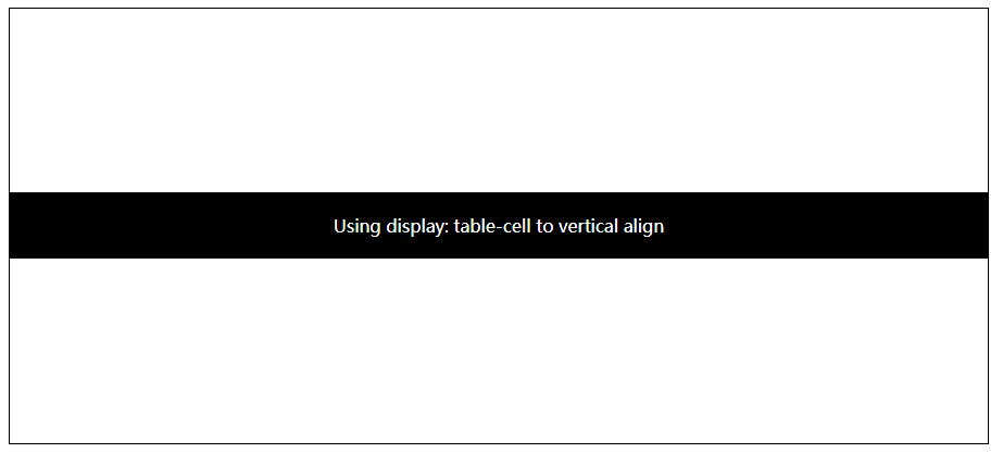 使用display: table\table-cell属性让容器水平或垂直居中